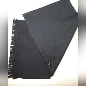 Wool Men's Black Scarf